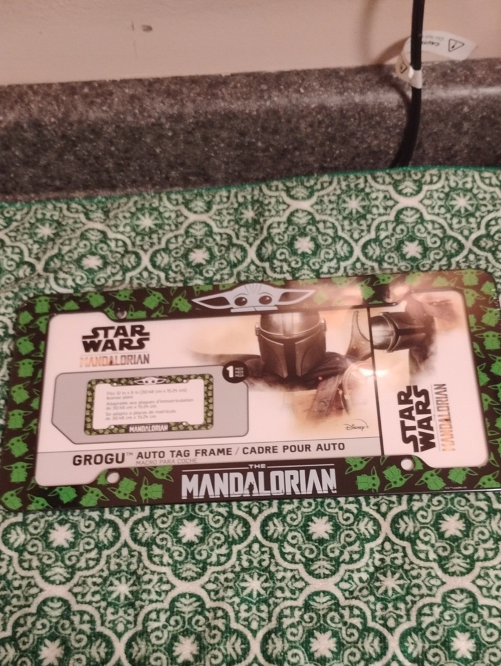 Star Wars The Mandalorian Grogu License Plate Cover